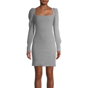 Prospect the Label, grey square neck sweater dress, size xs